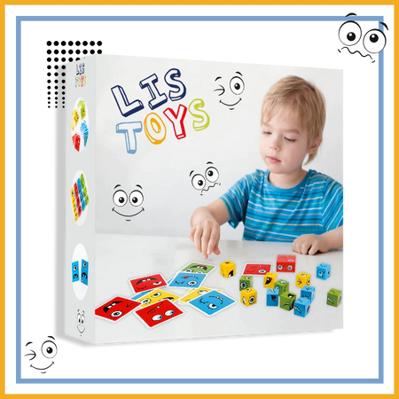 Listoys - Cubo mágico Montessori que cambia de cara Bloques de construcción